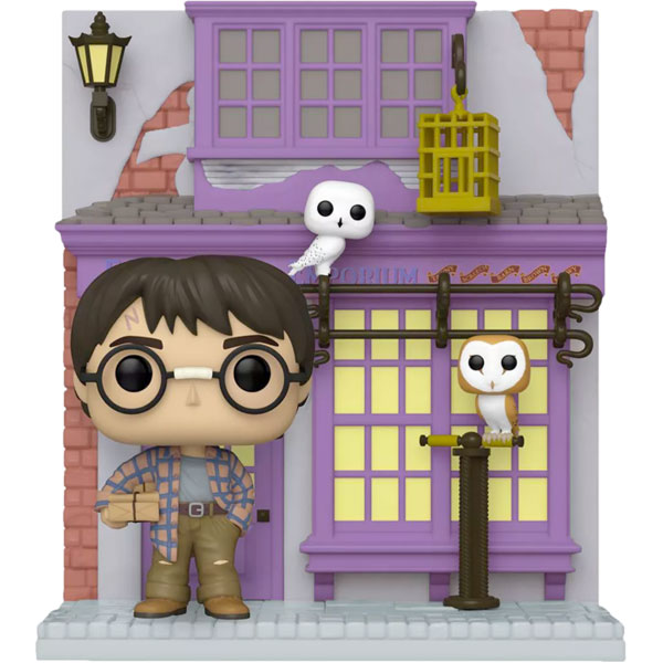Harry Potter - Madam Malkins Owl Emporium with Harry Diagon Alley US Exclusive Pop! Deluxe