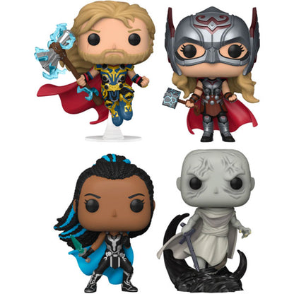 Thor 4: Love and Thunder - Thor Mighty Thor Valkyrie & Gorr US Exclusive Pop! 4-Pack