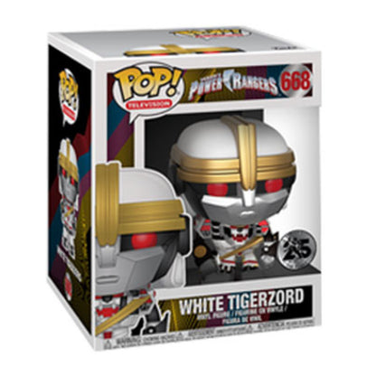 Power Rangers - White Tigerzord 6 inch US Exclusive 6 Inch Pop! Vinyl