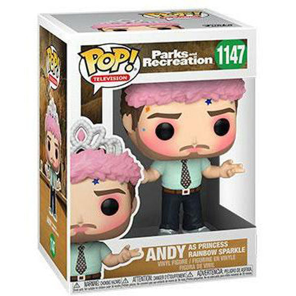 Parks and Recreation - Andy Princess Rainbow Sparkle Pop! Vinyl