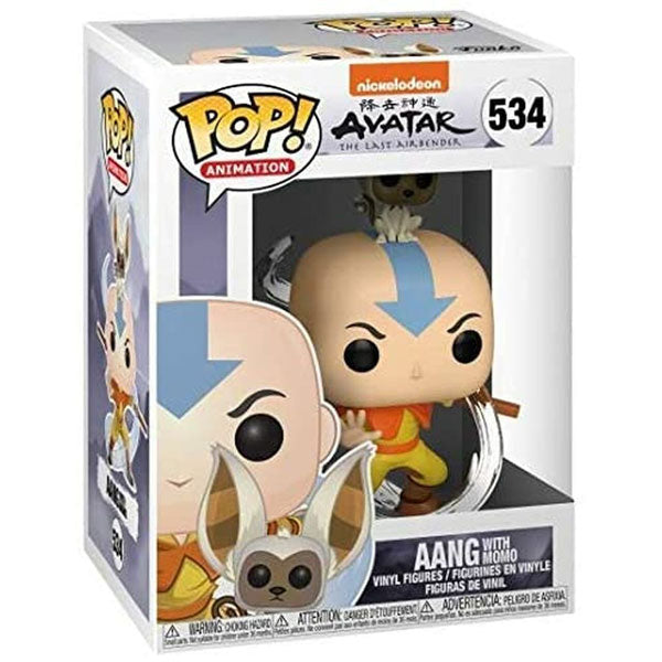 Avatar The Last Airbender - Aang with Momo Pop! Vinyl