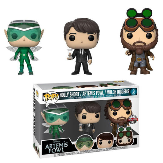 Artemis Fowl - Artemis Fowl Mulch Diggems & Holly Short US Exclusive Pop! Vinyl 3-pack