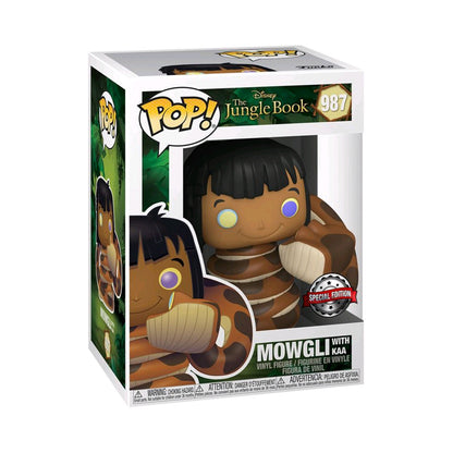 Jungle Book - Mowgli with Kaa US Exclusive Pop! Vinyl