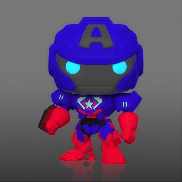 Marvel Mech Strike - Captain America Glow US Exclusive Pop! Vinyl