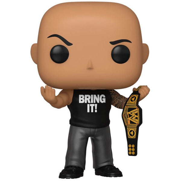 WWE - The Rock w/Championship Belt Metallic US Exclusive Pop! Vinyl