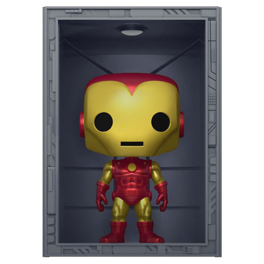 Marvel Comics - Hall of Armor: Iron Man Model IV Metallic US Exclusive Pop! Deluxe