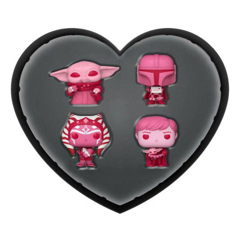 Image of Star Wars: The Mandalorian - Valentines Day US Exclusive Pocket Pop! 4-Pack