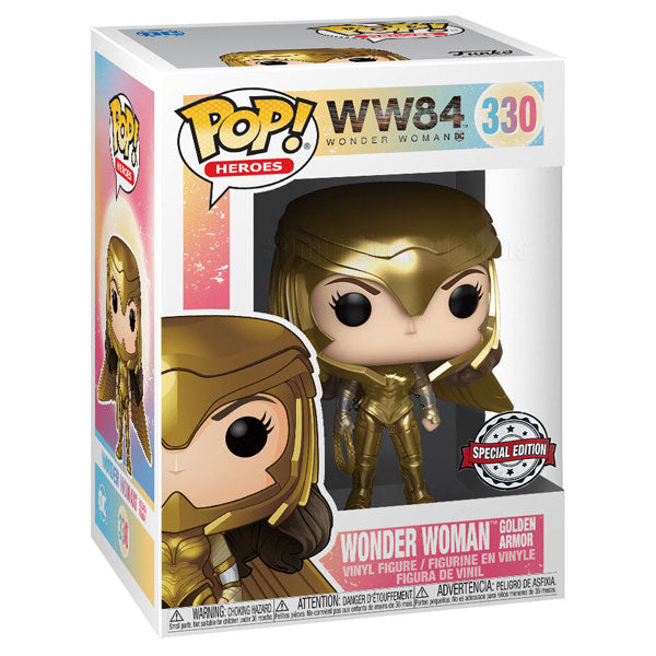 Wonder Woman: 1984 - Wonder Woman Power Pose Gold Chrome US Exclusive Pop! Vinyl