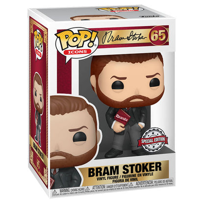 Icons - Bram Stoker with Book US Exclusive Pop! Vinyl