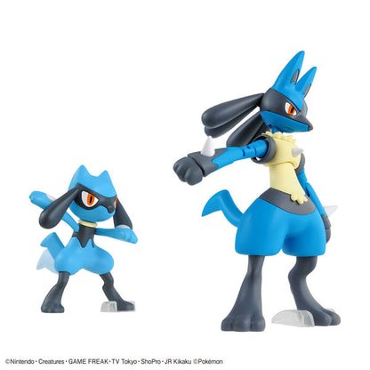 Pokemon Model Kit Riolu & Lucario