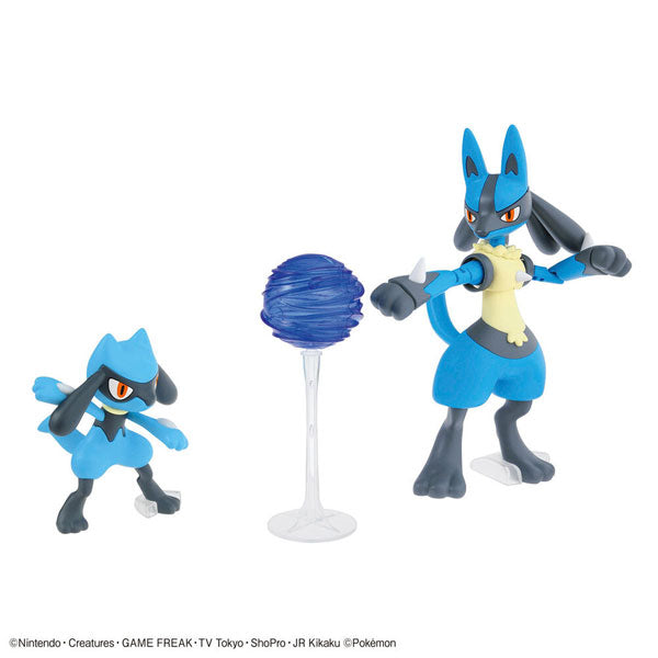 Pokemon Model Kit Riolu & Lucario