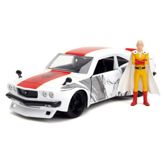 One Punch Man - Saitama & 1974 Mazda RX-3 1:24 Scale Set