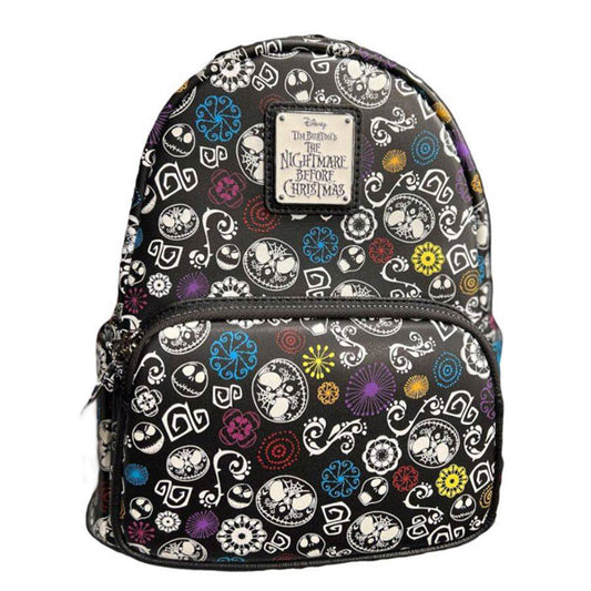 Loungefly - Nightmare Before Christmas - Sugar Skull Art Print Glow US Exclusive Mini Backpack