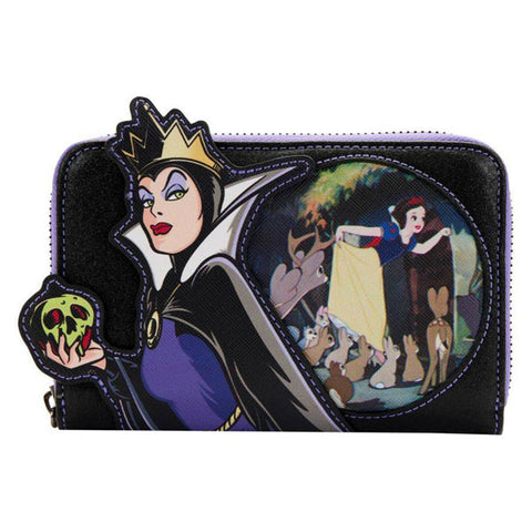 Disney Bag, Crossbody, Round, Snow White Poison Apple Glow in the Dark  Applique, Black Sequin, Vegan Leather: Handbags: Amazon.com