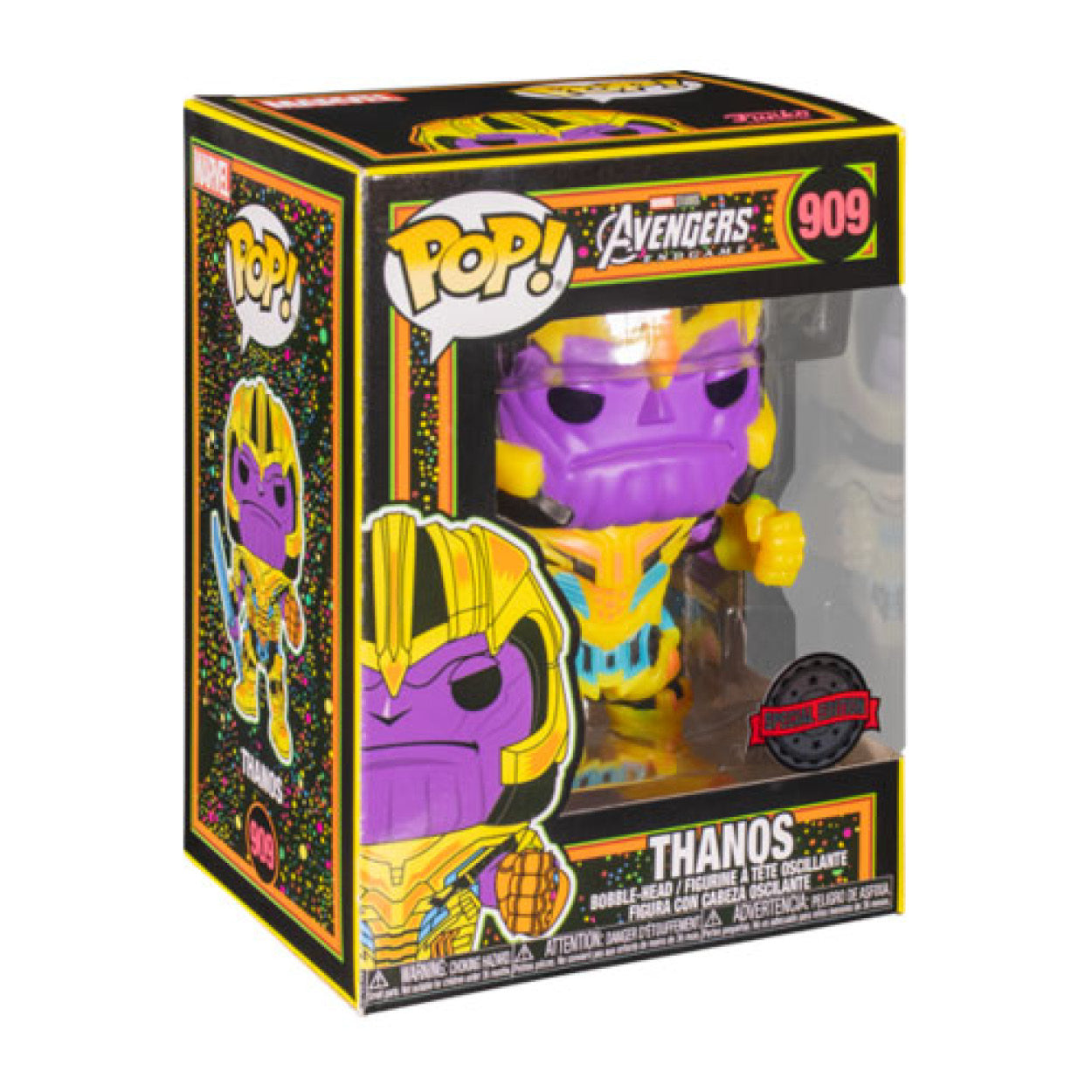 Marvel - Thanos Blacklight US Exclusive Pop! Vinyl