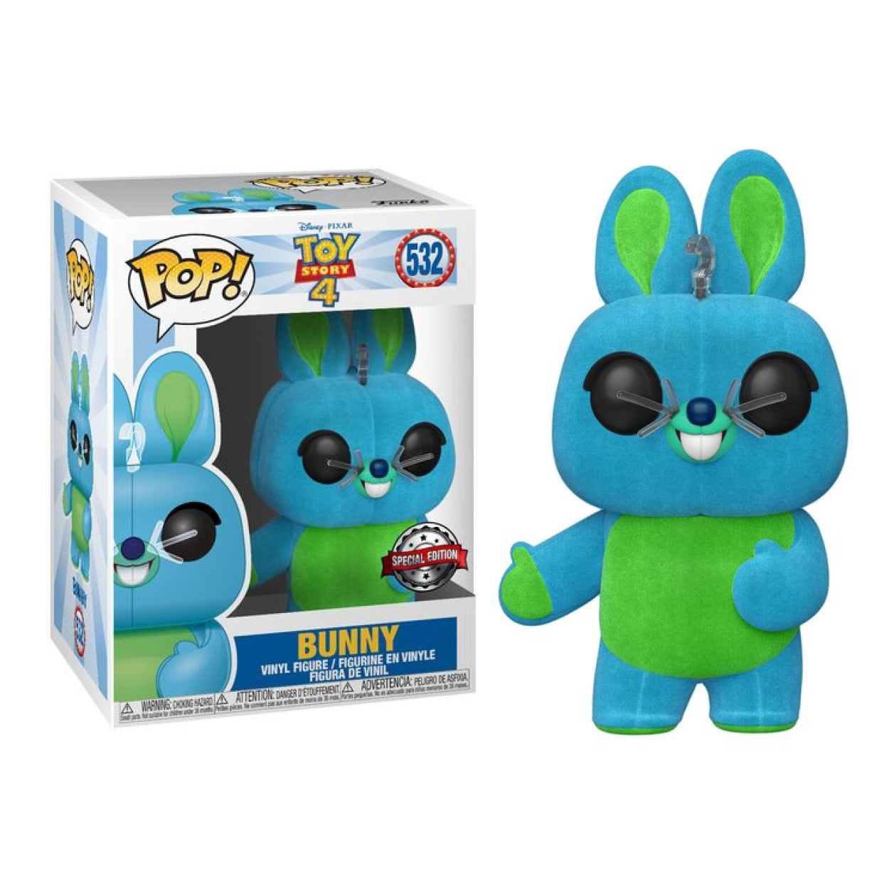 Toy Story 4 - Bunny Flocked US Exclusive Pop! Vinyl