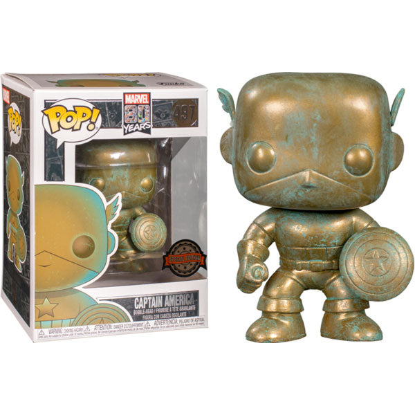 Captain America - Marvel 80th Anniversary Patina US Exclusive Pop! Vinyl