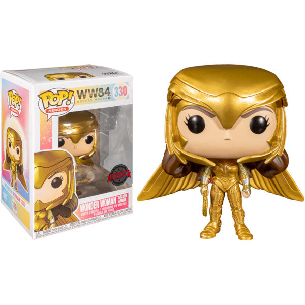 Wonder Woman: 1984 - Wonder Woman Gold Wide Wing Pose US Exclusive Pop! Vinyl