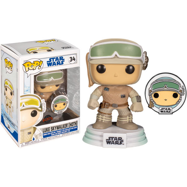 Star Wars: Across the Galaxy - Luke Skywalker Hoth US Exclusive Pop! Vinyl with Pin