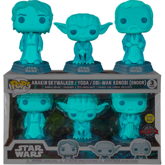 Star Wars: Across the Galaxy - Force Ghost Glow US Exclusive Pop! 3-pack