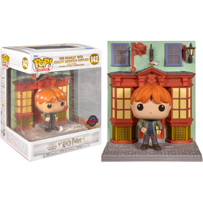 Harry Potter - Quality Quidditch Supplies with Ron Diagon Alley US Exclusive Pop! Deluxe