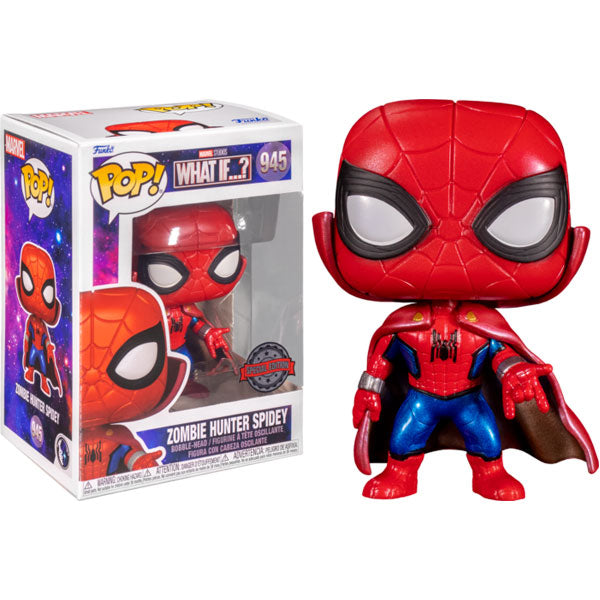 What If - Spider-Man Zombie Hunter Metallic US Exclusive Pop! Vinyl