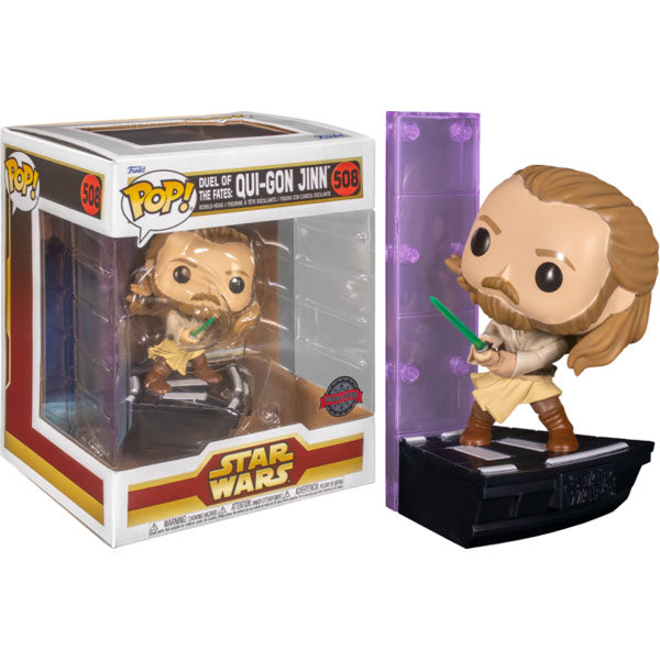 Star Wars - Duel of the Fates: Qui-Gon Jin US Exclusive Pop! Deluxe