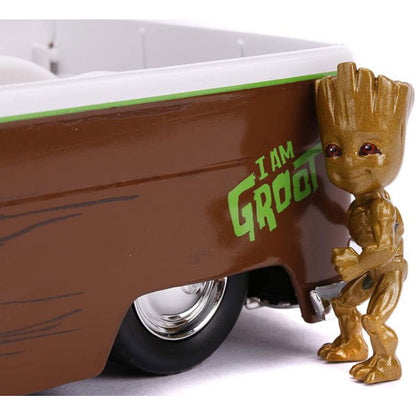 Guardians of the Galaxy: Vol. 2 - 1962 Volkswagon Bus with Groot 1:24 Scale Hollywood Ride