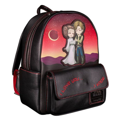 Image of Loungefly - Star Wars - Princess Leia & Han Solo US Exclusive Mini Backpack