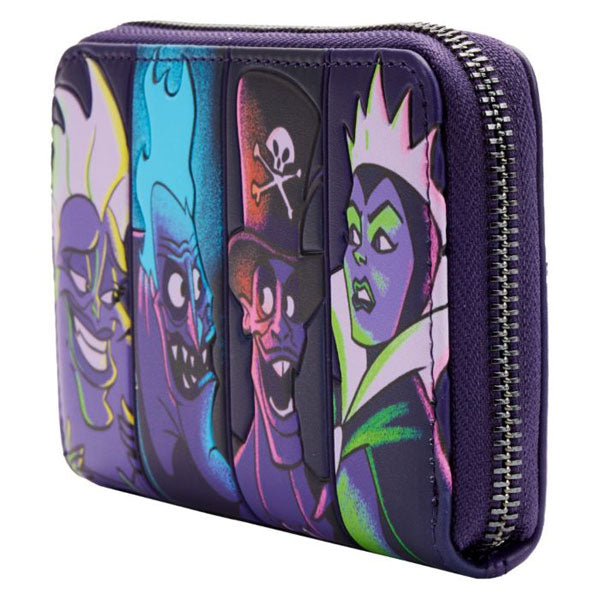 Loungefly - Disney Villains - In the Dark Zip Purse