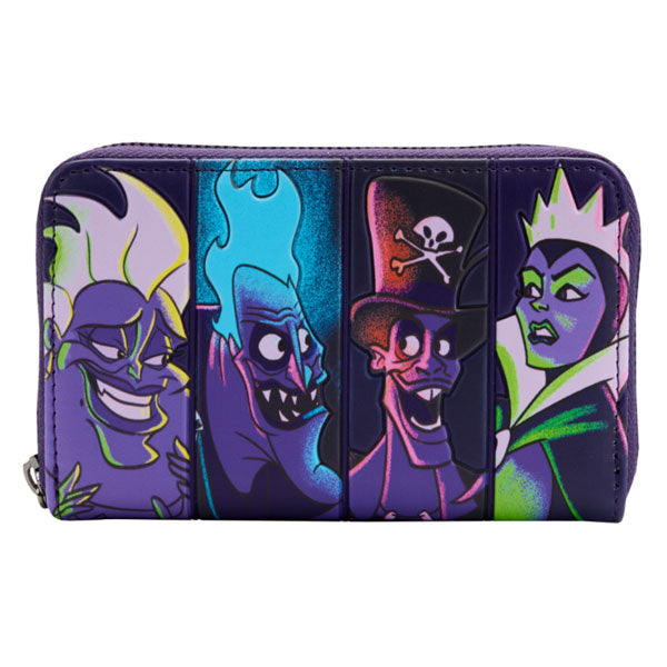 Loungefly - Disney Villains - In the Dark Zip Purse