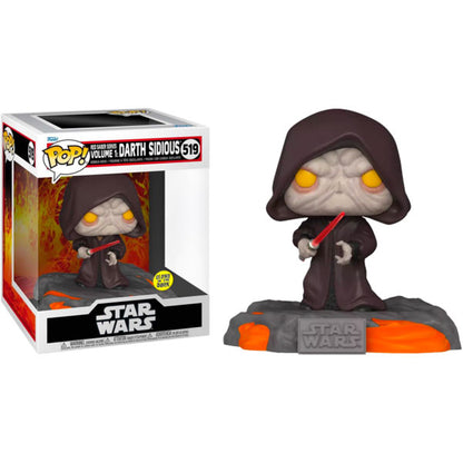 Star Wars - Red Saber Series: Darth Sidious Glow US Exclusive Pop! Deluxe