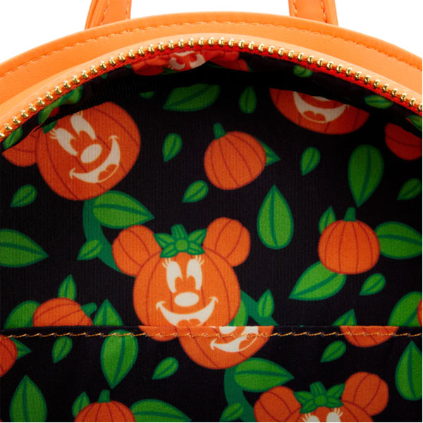 Loungefly - Disney - Minnie Mouse Pumpkin Glow Face Mini Backpack