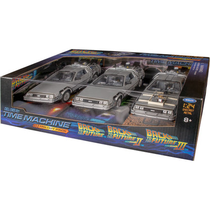 Back to the Future - DeLorean 1:24 Trilogy Gift (Set of 3)